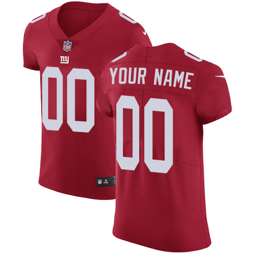 Men's New York Giants Red Alternate Vapor Untouchable Custom Elite NFL Stitched Jersey (Check description if you want Women or Youth size)