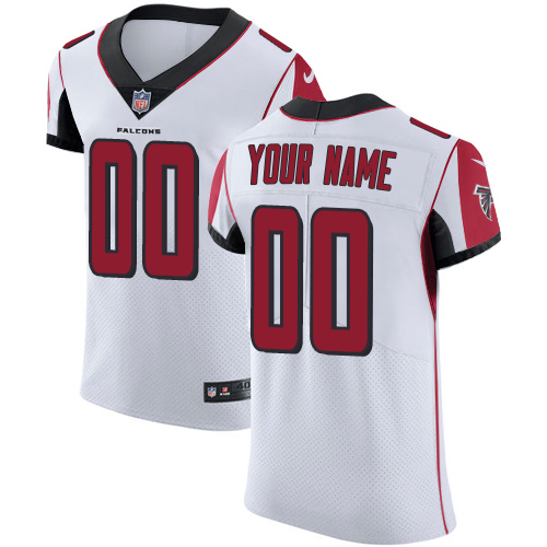 Men's Atlanta Falcons White Vapor Untouchable Custom Elite NFL Stitched Jersey (Check description if you want Women or Youth size)