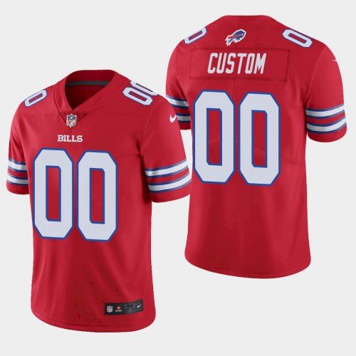 Men's Buffalo Bills Customized Red Team Color Vapor Untouchable Limited Stitched NFL Jersey (Check description if you want Women or Youth size)