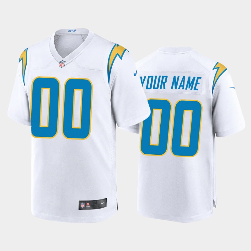 Men's Los Angeles Chargers Customized 2020 New White Vapor Untouchable Stitched Limited Jersey (Check description if you want Women or Youth size)
