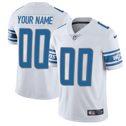 Men's Detroit Lions Customized White Vapor Untouchable Limited Stitched NFL Jersey (Check description if you want Women or Youth size)