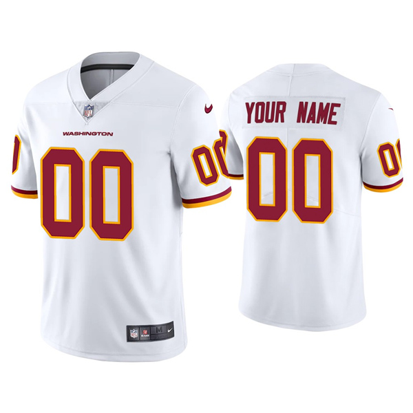 Men's Washington Football Team Customized White NFL Stitched Jersey (Check description if you want Women or Youth size)