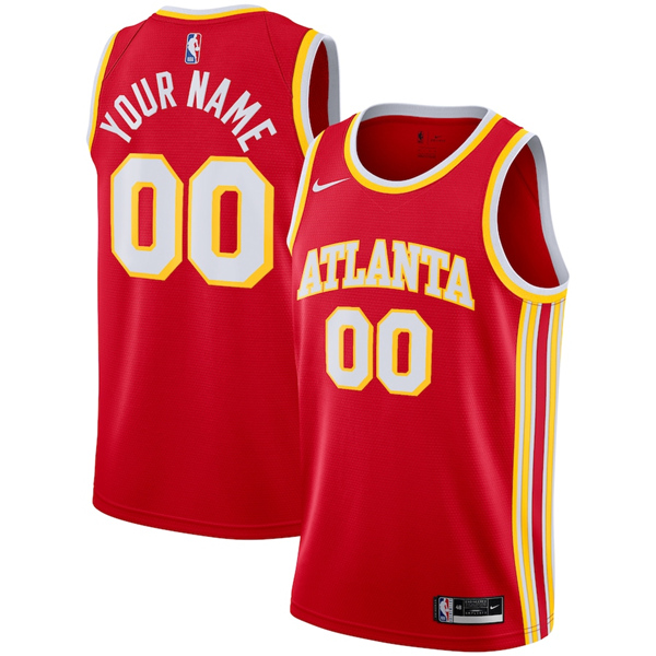 Atlanta Hawks Customized Red Stitched NBA Jersey