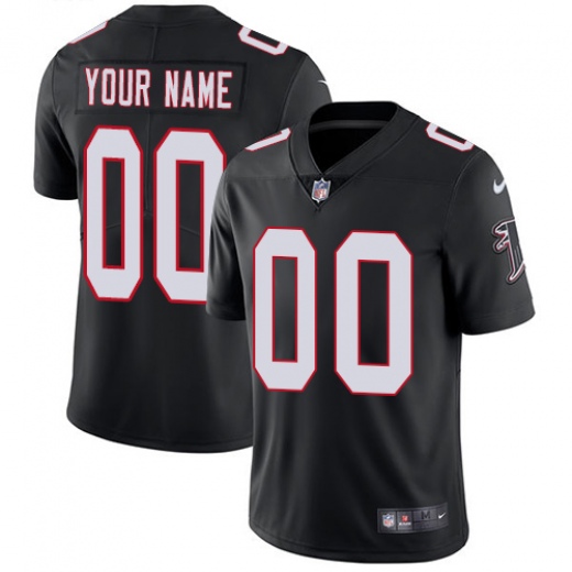 Men's Atlanta Falcons Customized Black Team Color Vapor Untouchable Limited Stitched NFL Jersey (Check description if you want Women or Youth size)