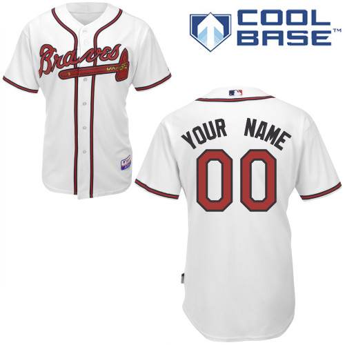 Braves Personalized Authentic White MLB Jersey