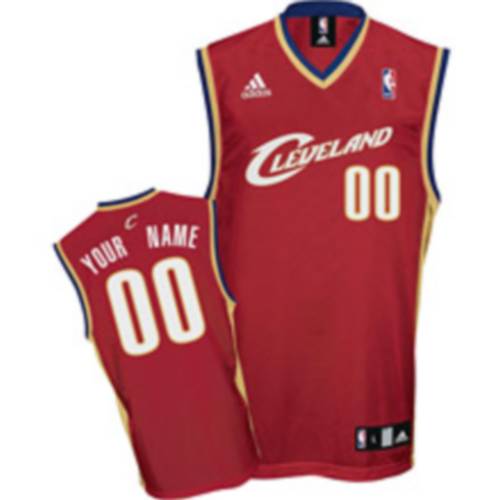 Cavaliers Personalized Authentic Red NBA Jersey (S-3XL)