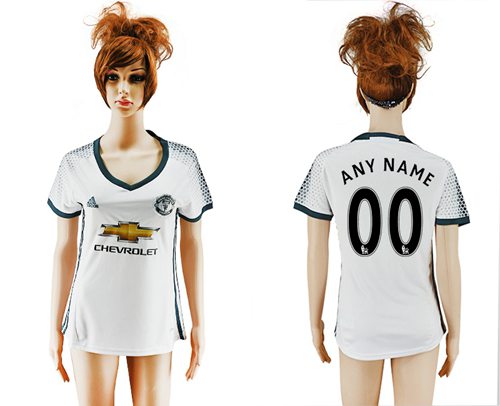 Women's Manchester United Personalized Sec Away Soccer Club Jersey