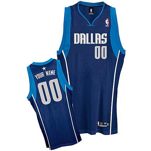 Mavericks Personalized Authentic Blue NBA Jersey (S-3XL)