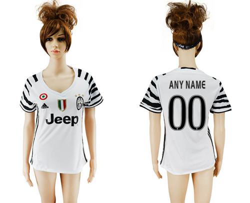 Women's Juventus Personalized Sec Away Soccer Club Jersey