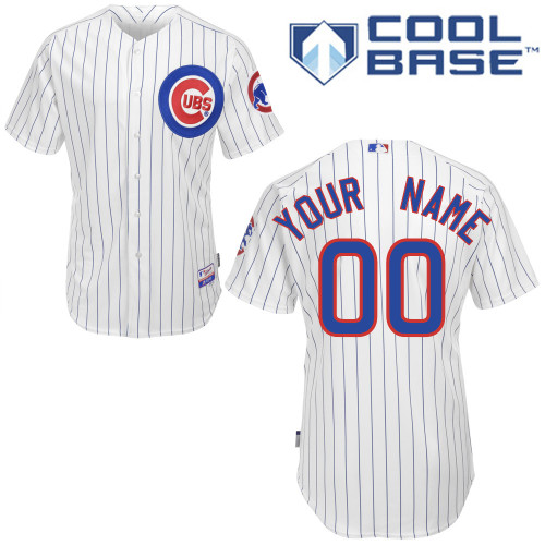 Cubs Personalized Authentic White MLB Jersey