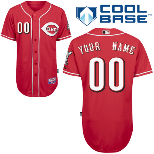 Reds Personalized Authentic Red MLB Jersey