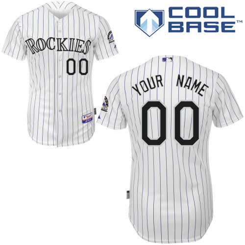 Rockies Personalized Authentic White MLB Jersey