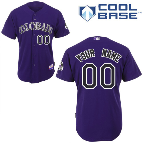 Rockies Personalized Authentic Purple MLB Jersey