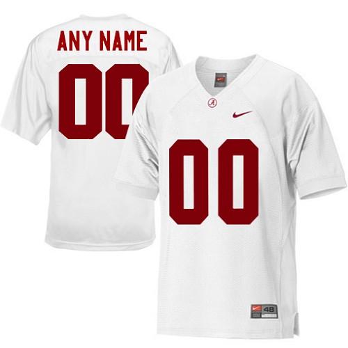 Crimson Tide Personalized Authentic White NCAA Jersey