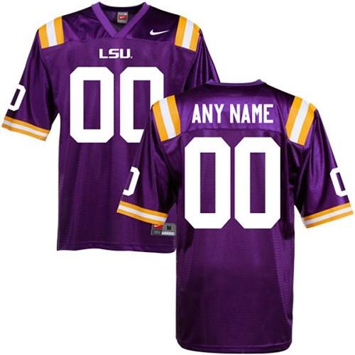LSU Tigers Personalized Authentic Purple NCAA Jersey