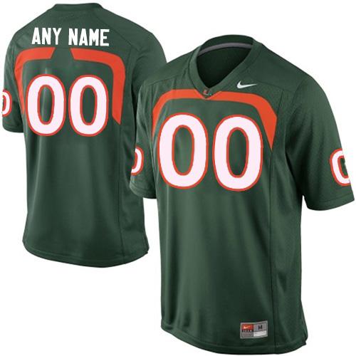 Hurricanes Personalized Authentic Green NCAA Jersey
