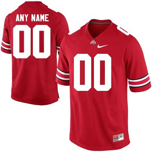 Buckeyes Personalized Authentic Red NCAA Jersey