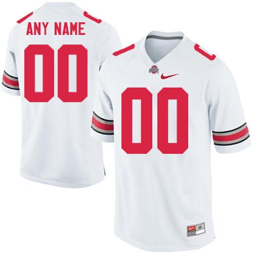 Buckeyes Personalized Authentic White NCAA Jersey