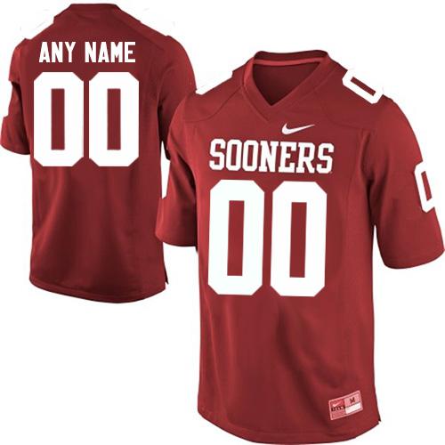 Sooners Personalized Authentic Red NCAA Jersey