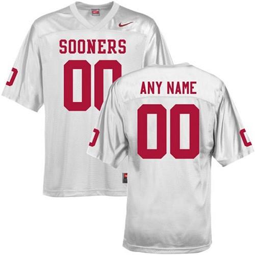 Sooners Personalized Authentic White NCAA Jersey