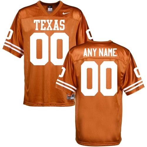 Longhorns Personalized Authentic Orange NCAA Jersey