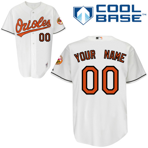 Orioles Personalized Authentic White MLB Jersey