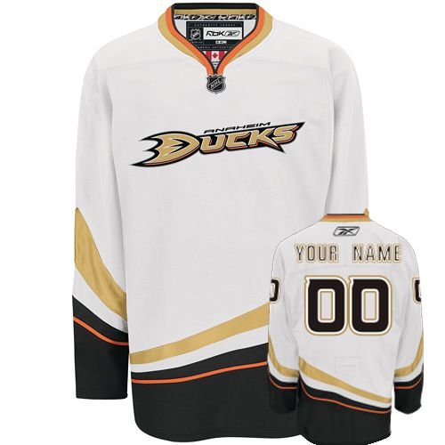 Ducks Personalized Authentic White NHL Jersey (S-3XL)