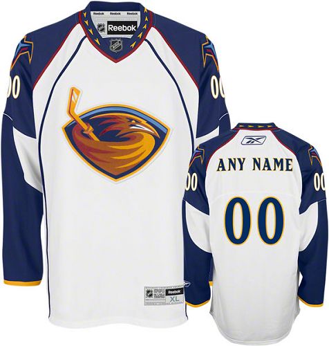 Thrashers Personalized Authentic White NHL Jersey (S-3XL)