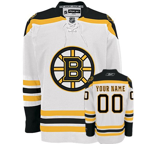 Bruins Personalized Authentic White NHL Jersey (S-3XL)