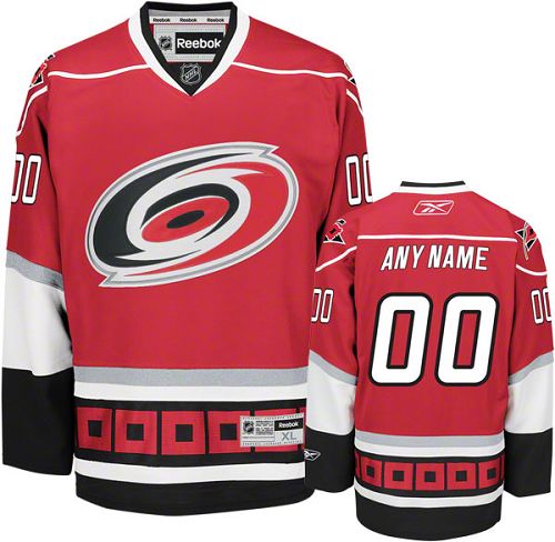 Hurricanes Personalized Authentic Red NHL Jersey (S-3XL)