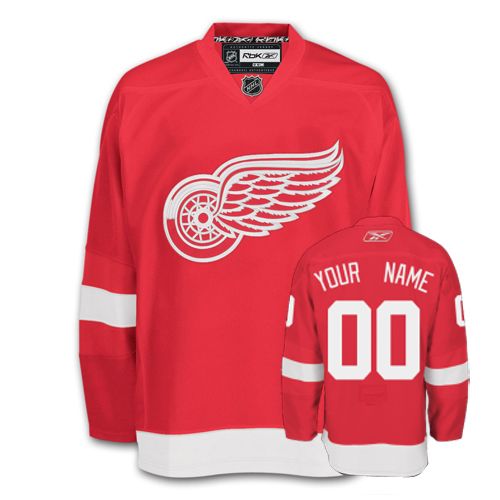 Red Wings Personalized Authentic Red NHL Jersey (S-3XL)