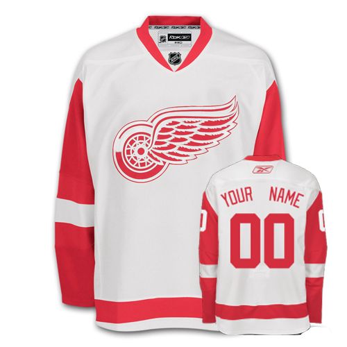 Red Wings Personalized Authentic White NHL Jersey (S-3XL)