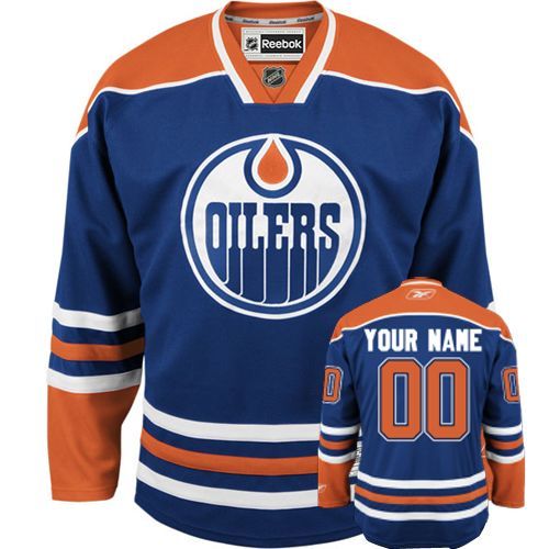 Oilers Personalized Authentic Light Blue NHL Jersey (S-3XL)