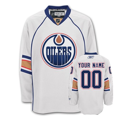 Oilers Personalized Authentic White NHL Jersey (S-3XL)