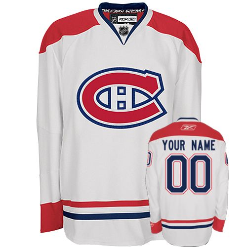 Canadiens Personalized Authentic White NHL Jersey (S-3XL)