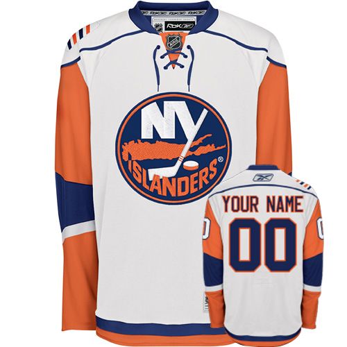 Islander Personalized Authentic White NHL Jersey (S-3XL)