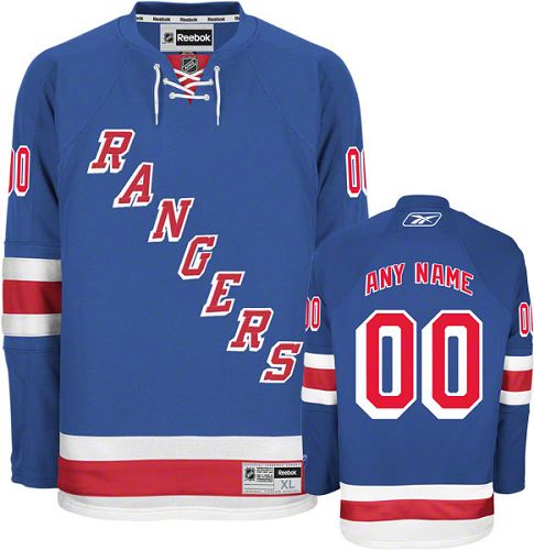 Rangers Personalized Authentic Blue NHL Jersey (S-3XL)