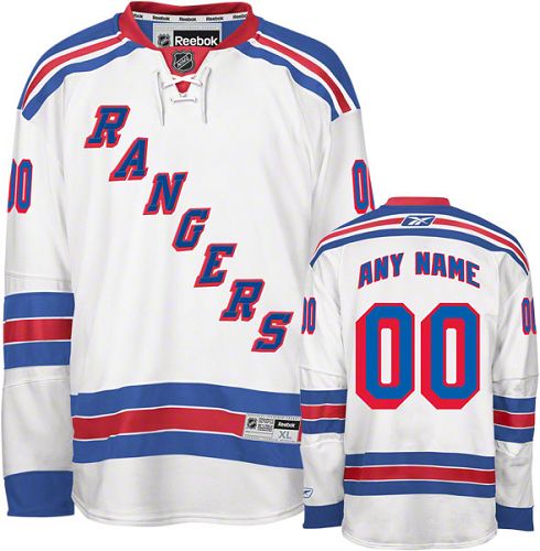 Rangers Personalized Authentic White NHL Jersey (S-3XL)