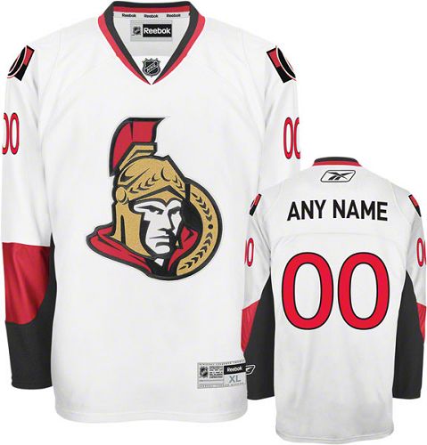Senators Personalized Authentic White NHL Jersey (S-3XL)