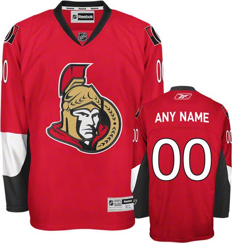 Senators Personalized Authentic Red NHL Jersey (S-3XL)