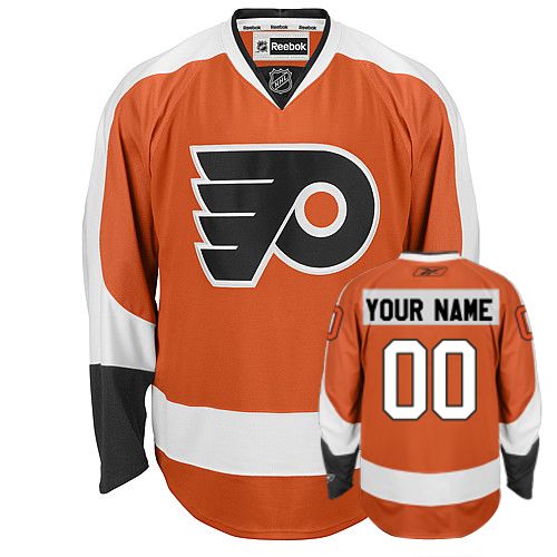 Flyers Personalized Authentic Orange NHL Jersey (S-3XL)