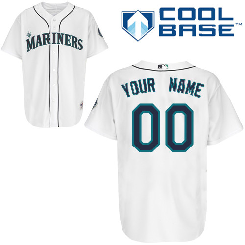 Mariners Customized Authentic White Cool Base MLB Jersey