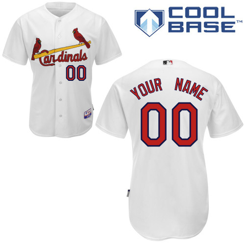 Cardinals Customized Authentic White Cool Base MLB Jersey