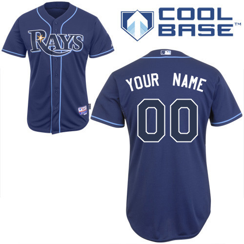 Rays Customized Authentic Blue Cool Base MLB Jersey