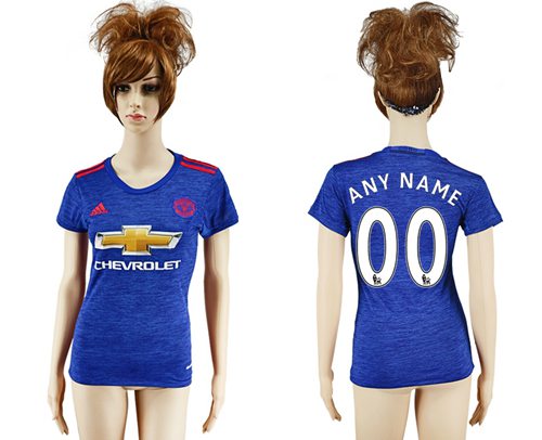 Women's Manchester United Personalized Away Soccer Club Jersey