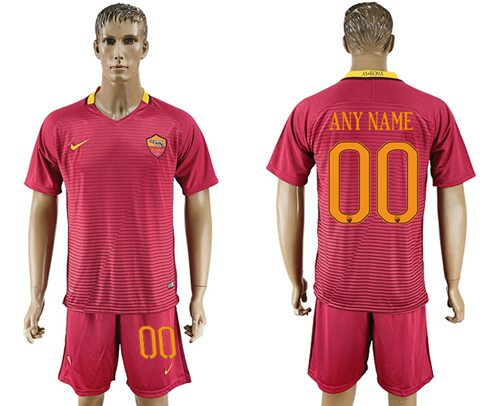 Roma Personalized Home Soccer Club Jersey