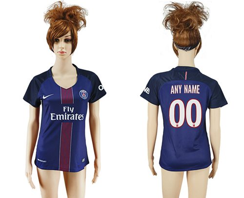Women's Paris Saint-Germain Personalized Home Soccer Club Jersey