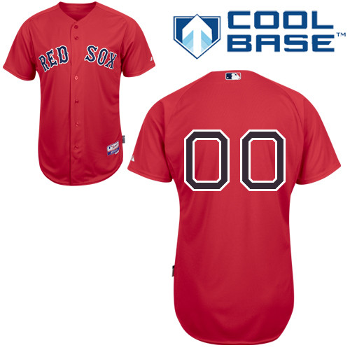 Red Sox Personalized Authentic Red MLB Jersey