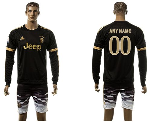 Juventus Personalized Sec Away Long Sleeves Soccer Club Jersey