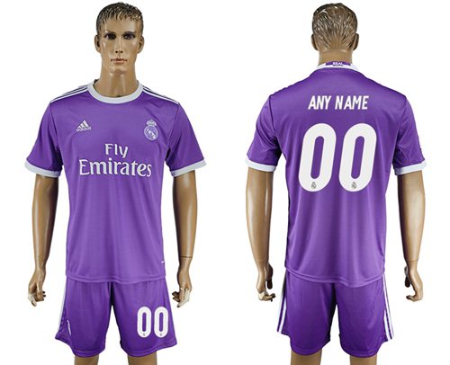 Real Madrid Personalized Away Soccer Club Jersey